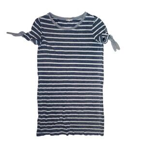 Jane and Delancey Striped Mini Dress Blue‎ White Tie Sleeveless Casual S